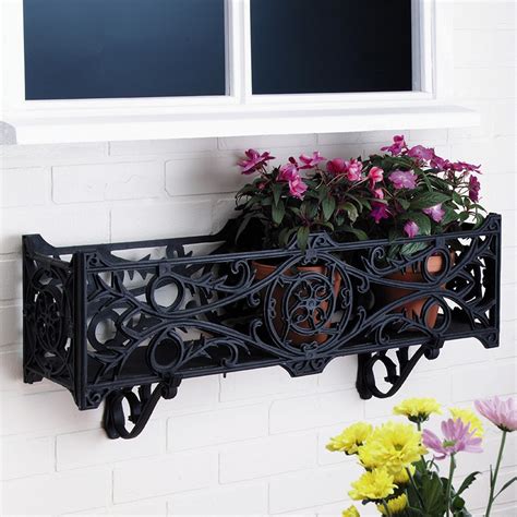 long window box metal|wrought iron window boxes wholesale.